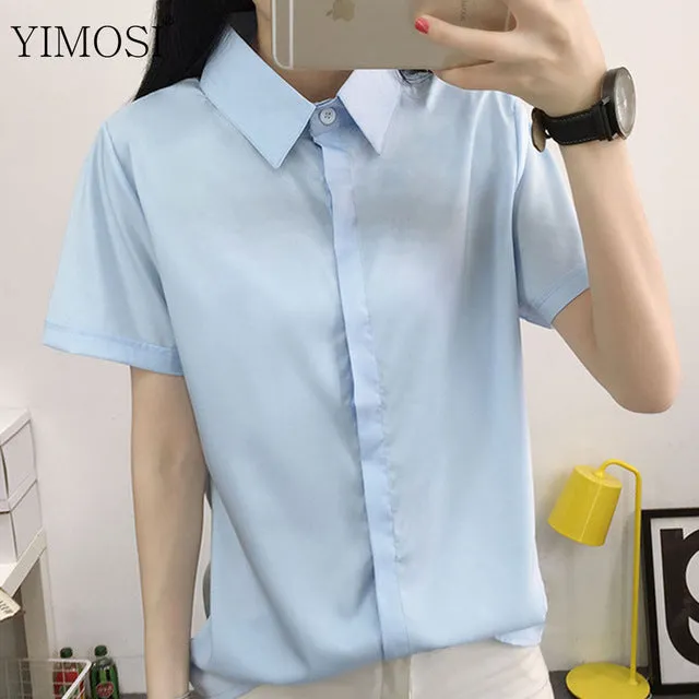 YIMOSI Women Autumn Blouses 2017 Korean Style Long Sleeve Shirts Preppy White Lady Tops Female Office Clothing Casual Blusas