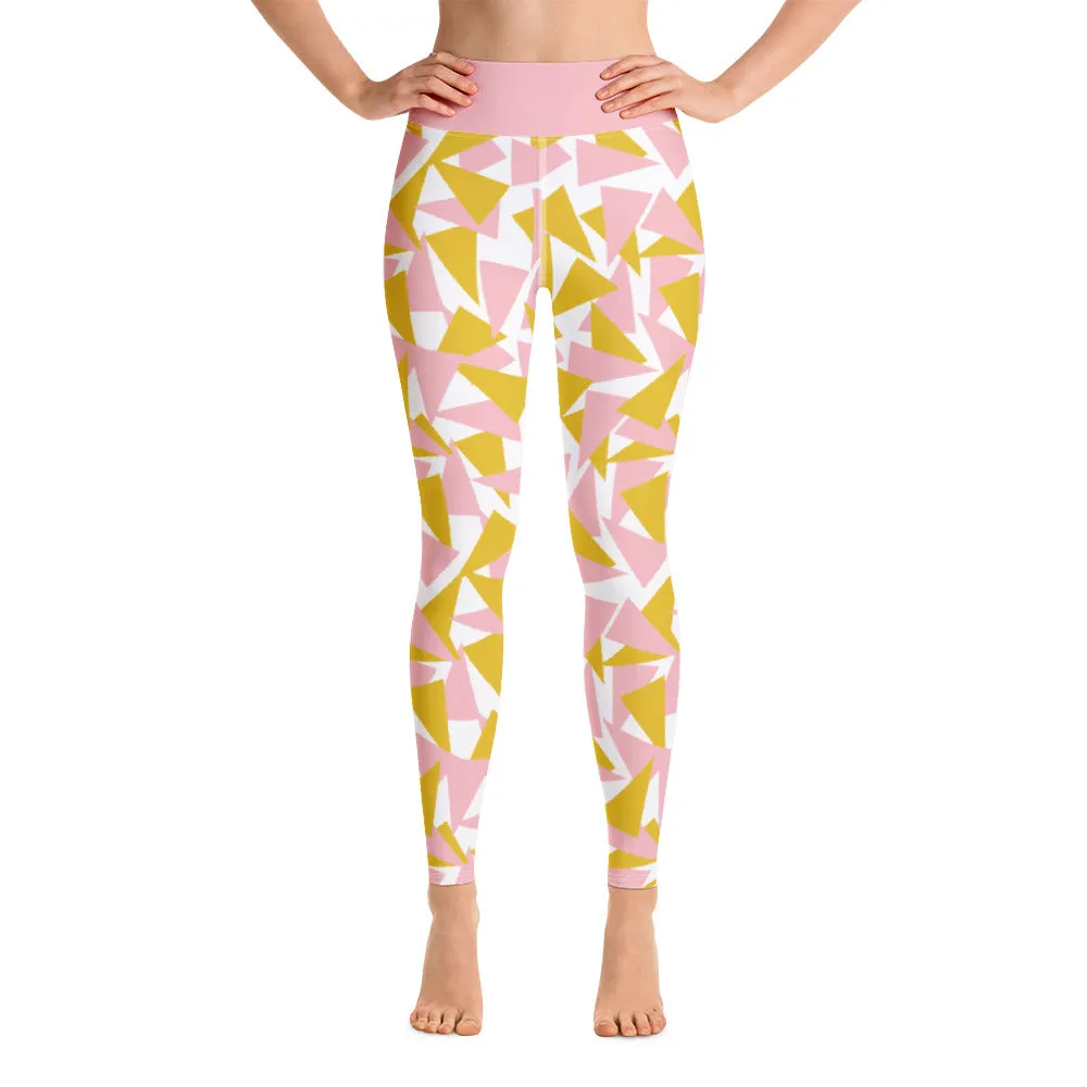 Yoga Leggings, Summertime Sparkle Pink