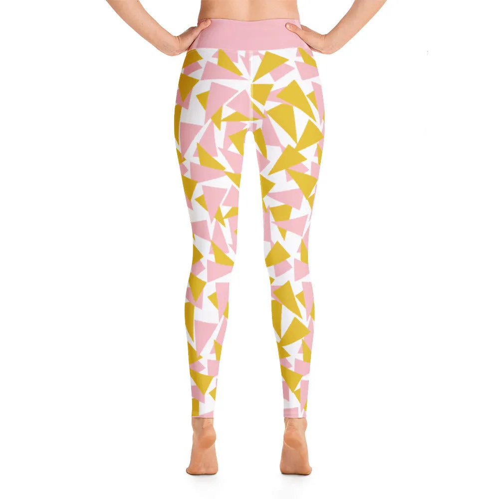 Yoga Leggings, Summertime Sparkle Pink