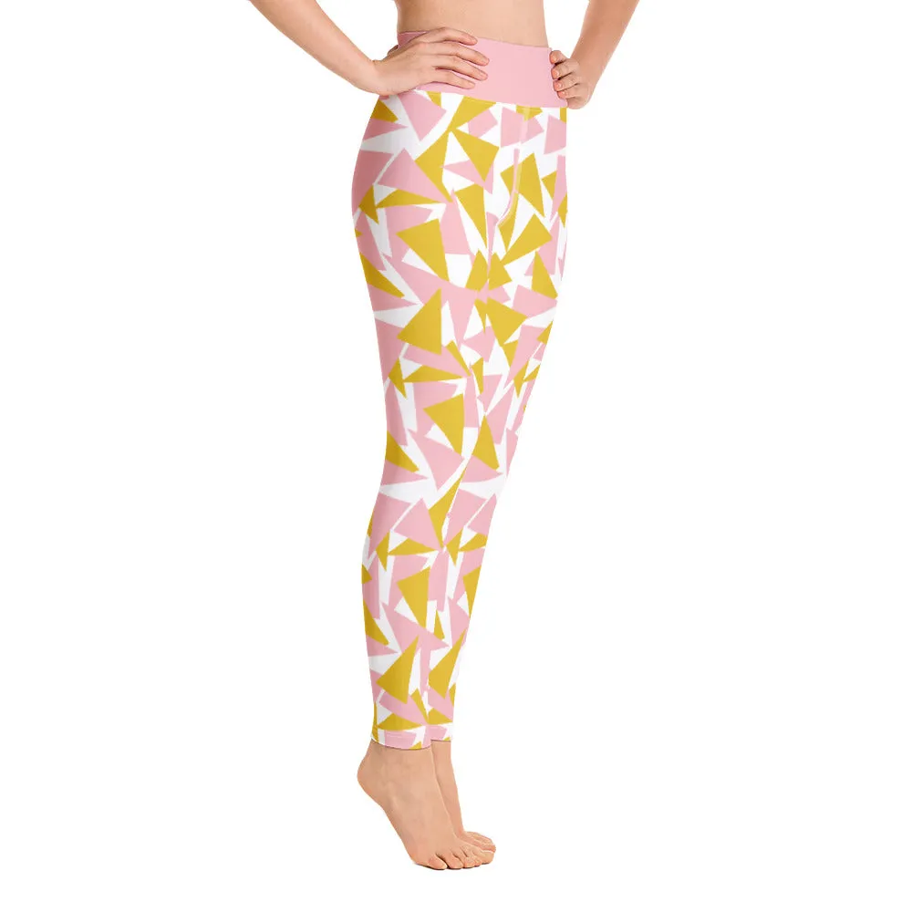 Yoga Leggings, Summertime Sparkle Pink