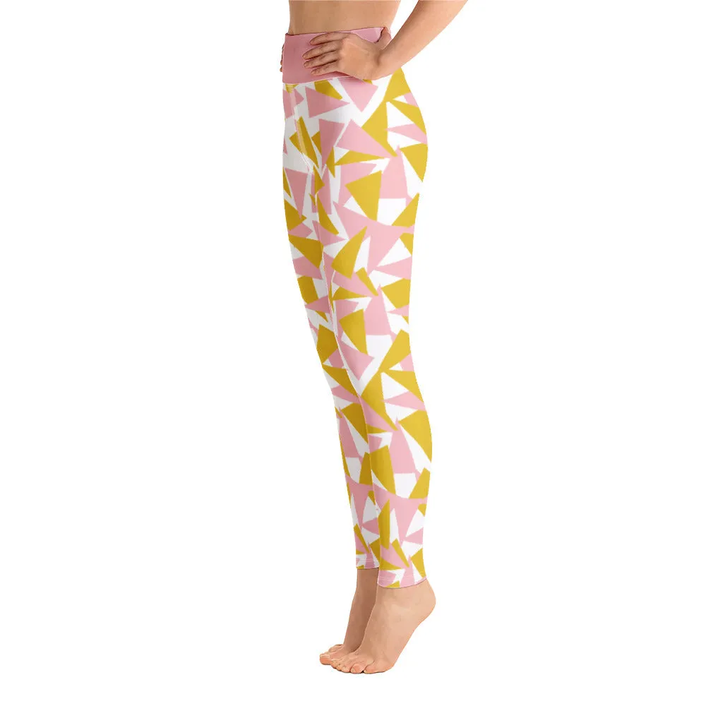 Yoga Leggings, Summertime Sparkle Pink