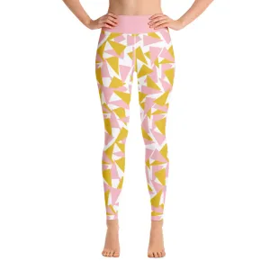 Yoga Leggings, Summertime Sparkle Pink