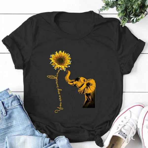 You Are My Sunshine Round Neck T-shirt