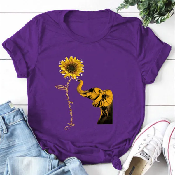 You Are My Sunshine Round Neck T-shirt